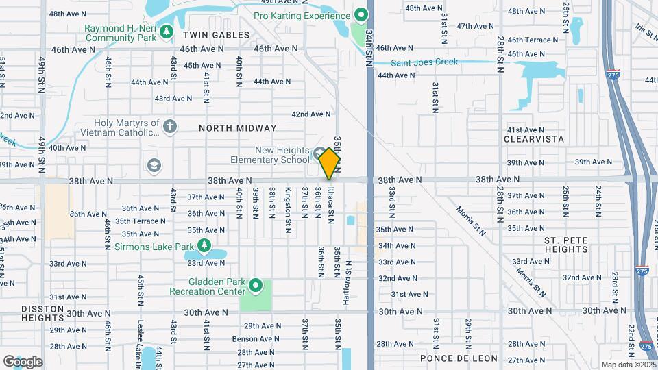 3532 38th Ave N Map and Location Details