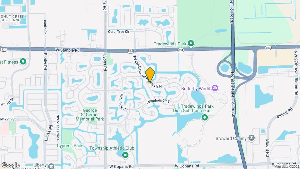 4485 Carambola Cir N Map and Location Details