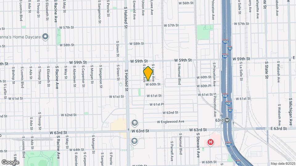 648 W 60th St Map and Location Details