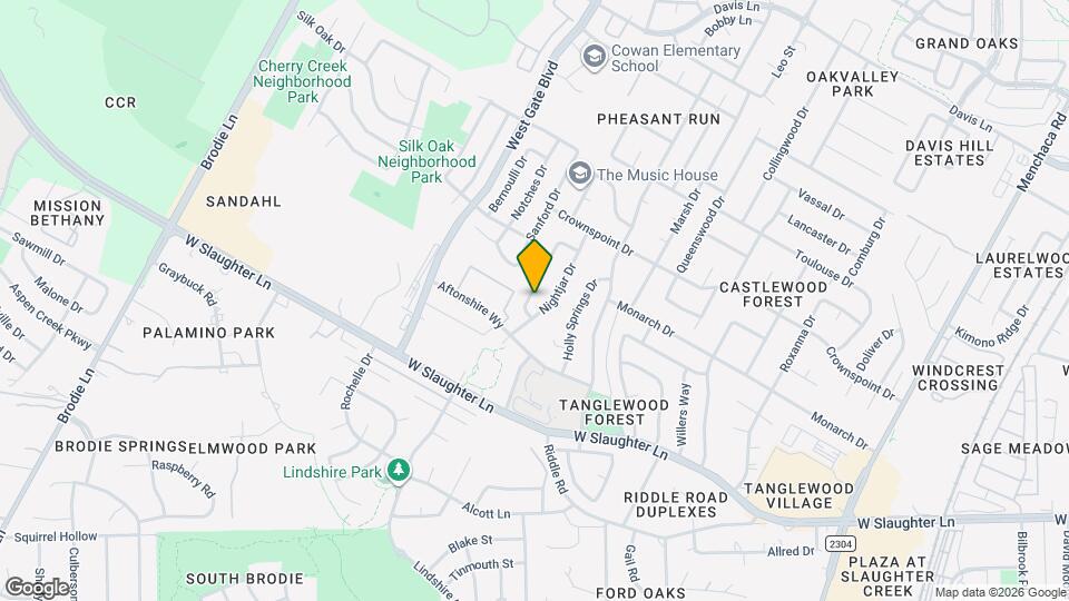 9711 Sugar Hill Dr Mapa y Detalles de la Ubicación