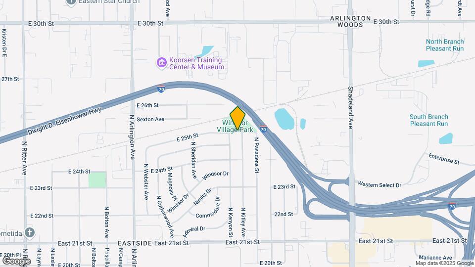 2458 N Kitley Ave Map and Location Details