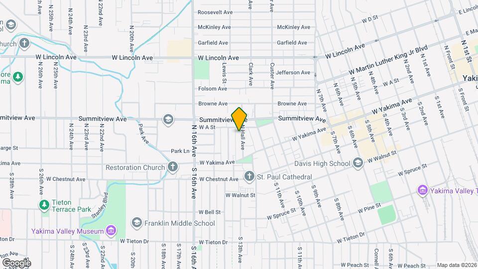 18 N Hall Ave Map and Location Details