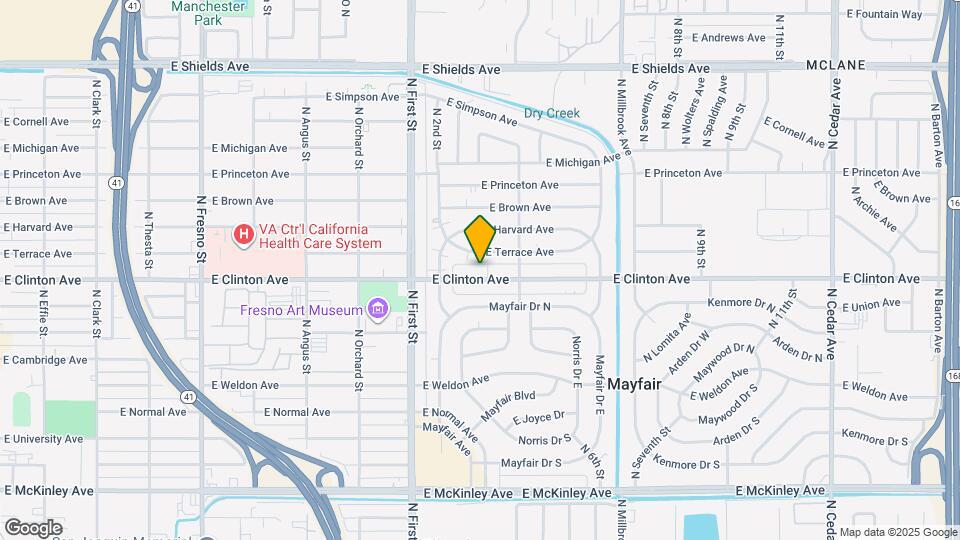 3325 E Clinton Ave Map and Location Details