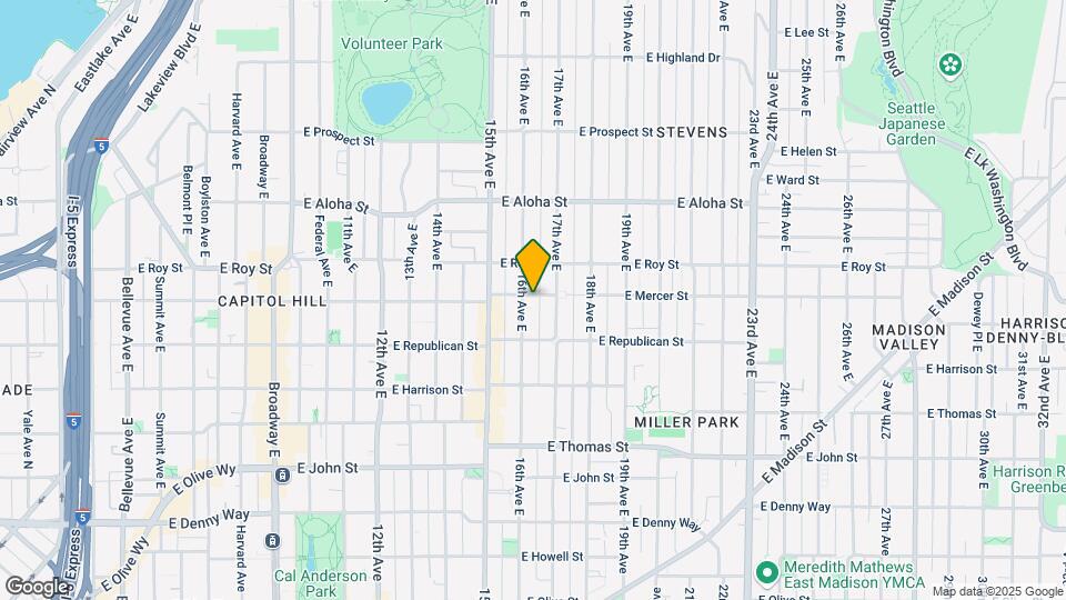 1601 E Mercer St Map and Location Details