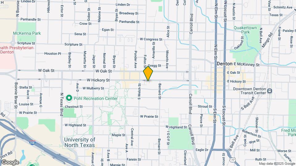 1005 W Hickory St Map and Location Details