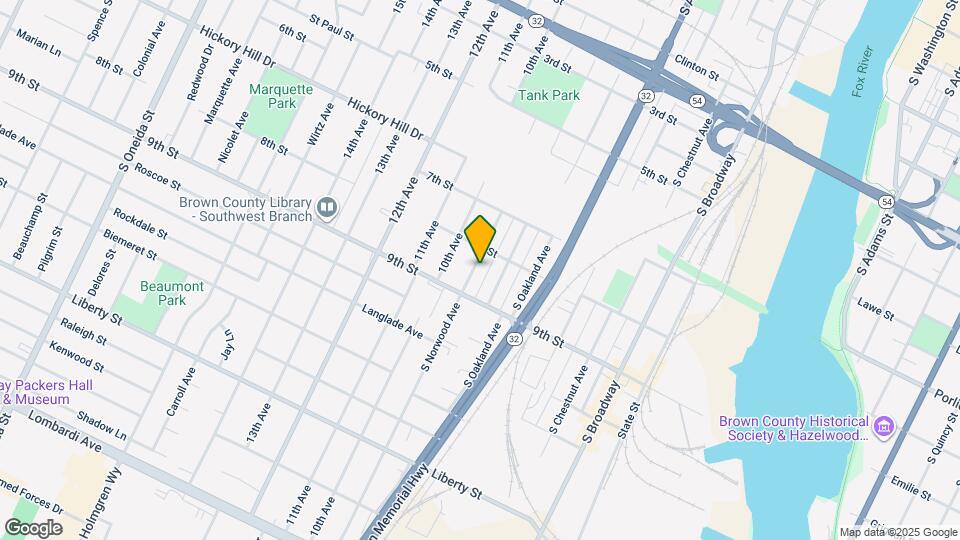 1217 S Norwood Ave Map and Location Details