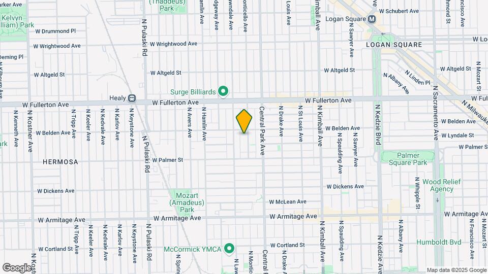 2242-2244 N Monticello Ave Map and Location Details