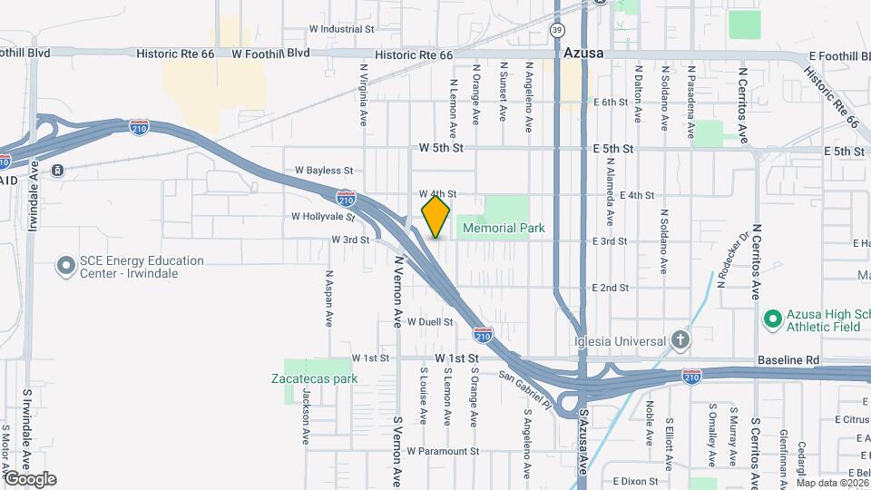 654 W 3rd St Map and Location Details