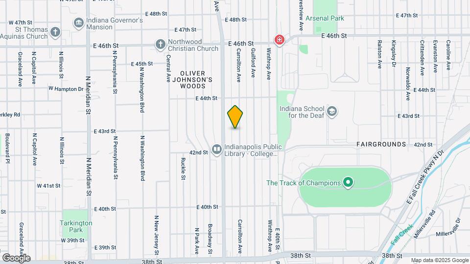 4248 Carrollton Ave Map and Location Details