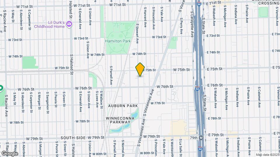 7527 S Stewart Ave Mapa y Detalles de la Ubicación