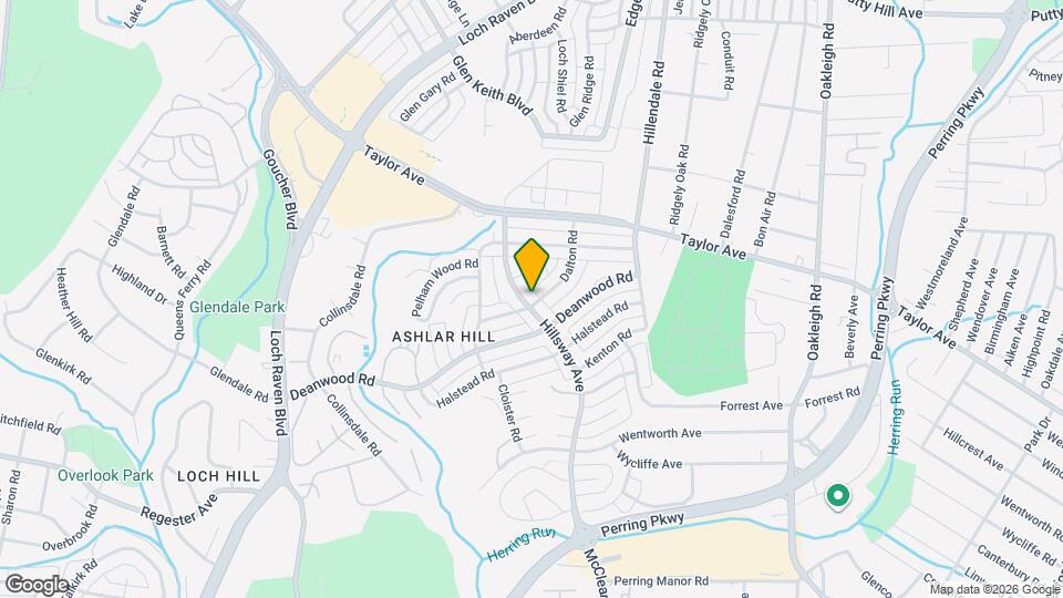 7801 Hillsway Ave Map and Location Details