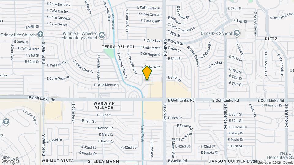 2161 S Avenida Planeta Map and Location Details