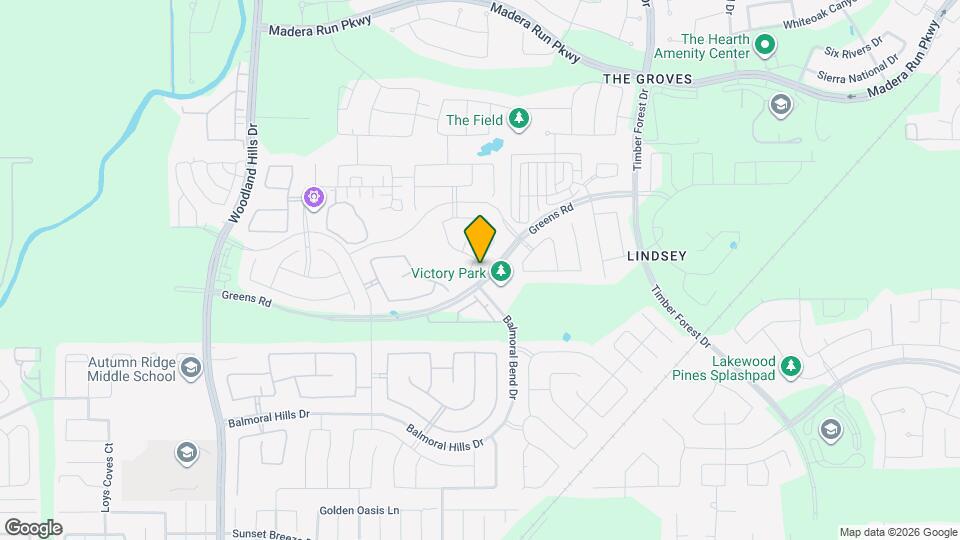 15703 Harding Bend Dr Mapa y Detalles de la Ubicación