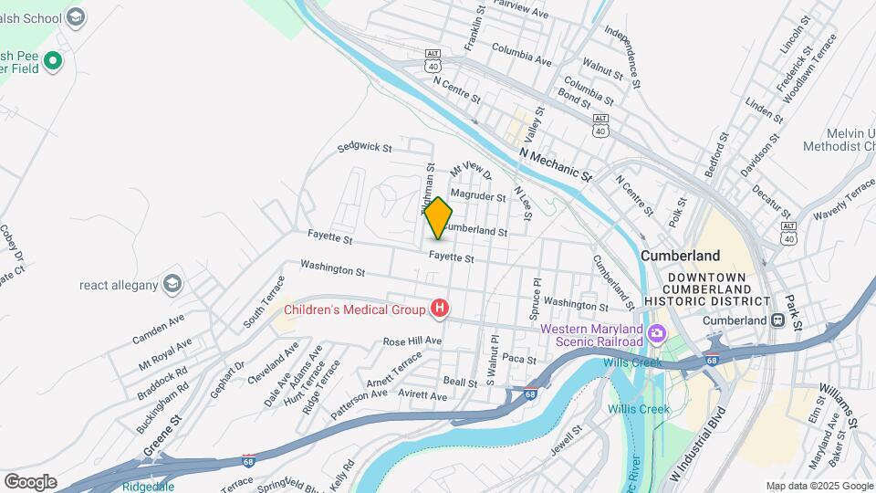 513 Fayette St Map and Location Details