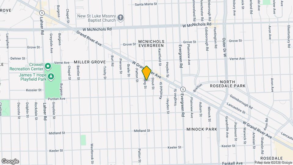 16194 Fielding St Map and Location Details