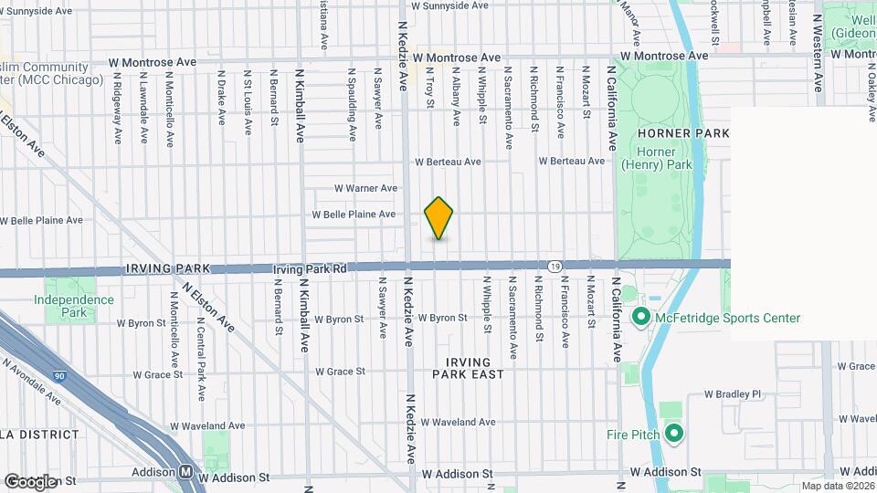 4017 N Troy St Map and Location Details