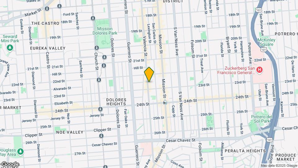 1167 Valencia St Mapa y Detalles de la Ubicación
