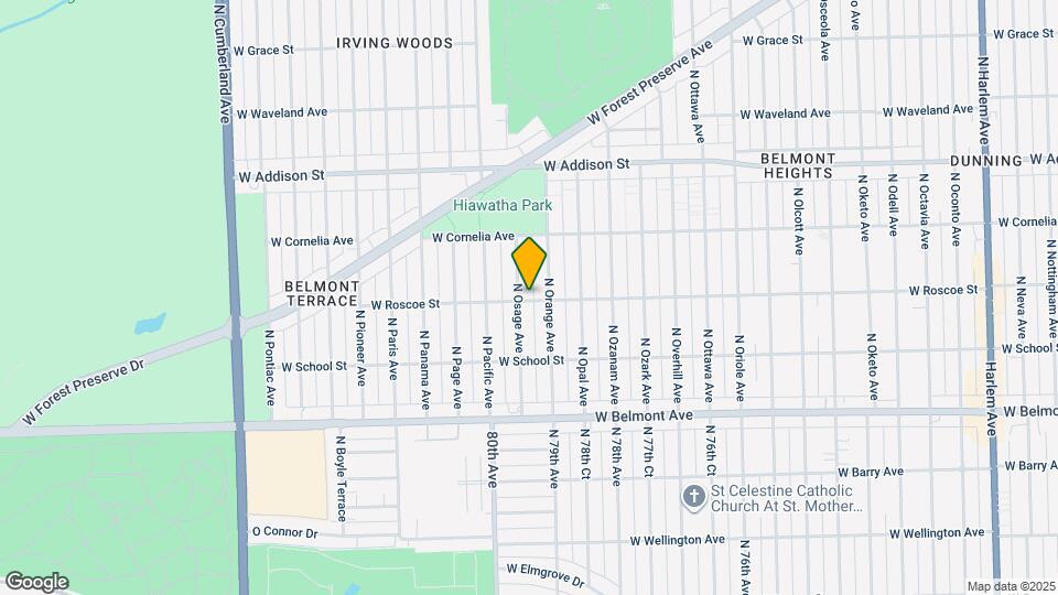 3405 N Osage Ave Map and Location Details