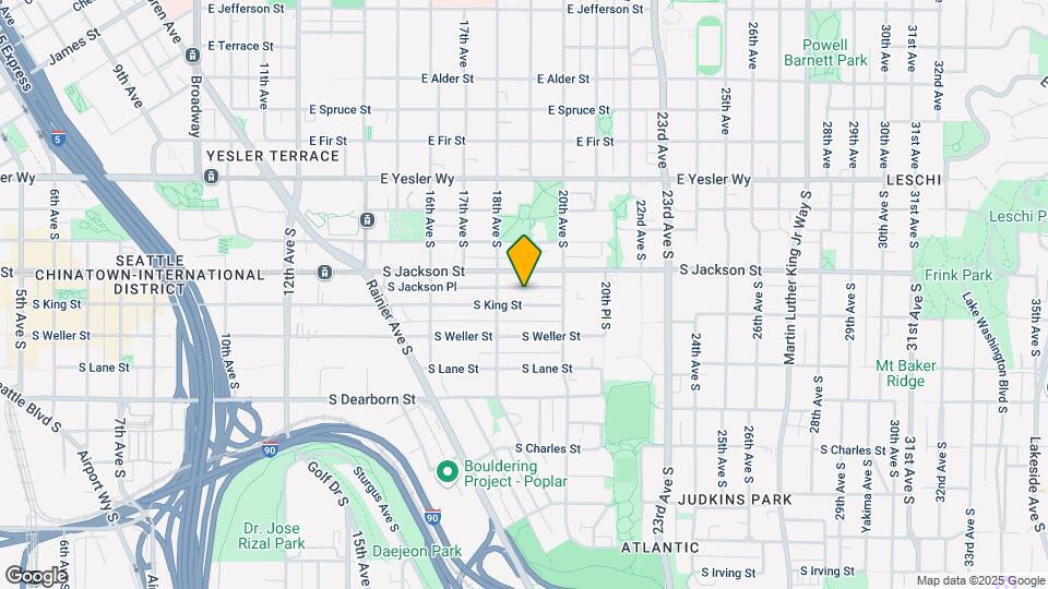 1822 S King St Map and Location Details