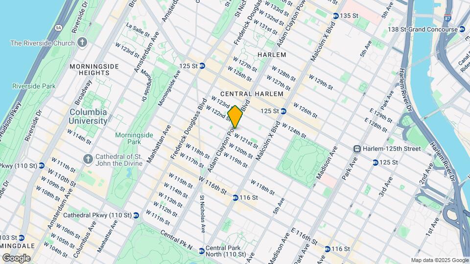 2021 Adam Clayton Powell Jr Blvd Map and Location Details