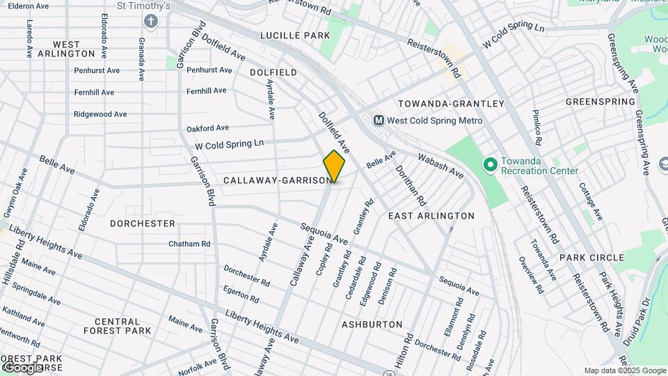 3825 Callaway Ave Map and Location Details