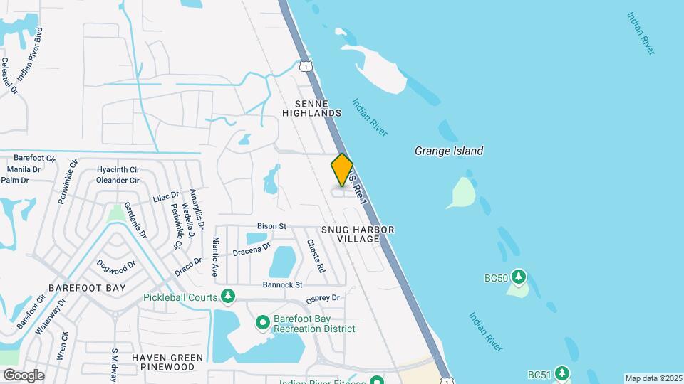 Indian River Shores Mapa y Detalles de la Ubicación