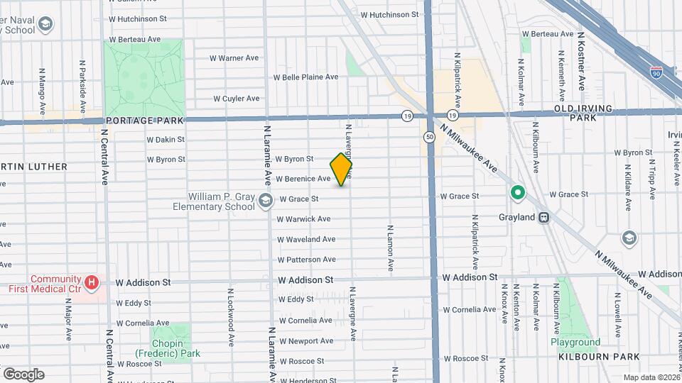 5010 W Grace St, Unit BSMT B Map and Location Details