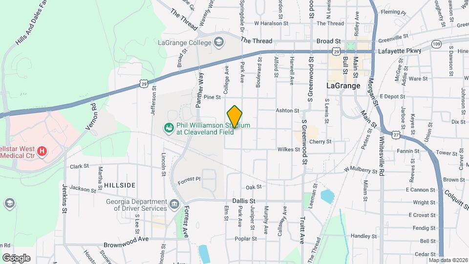 801 Ridge St Map and Location Details