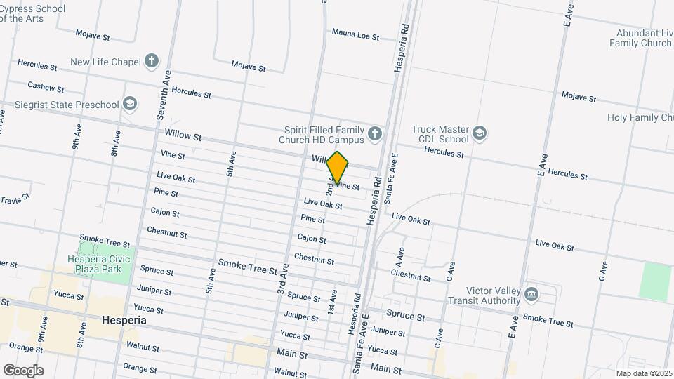 16527 Vine St Mapa y Detalles de la Ubicación
