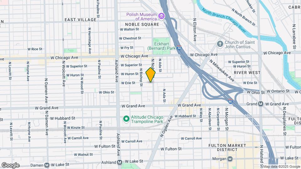 1407 W Erie St Map and Location Details