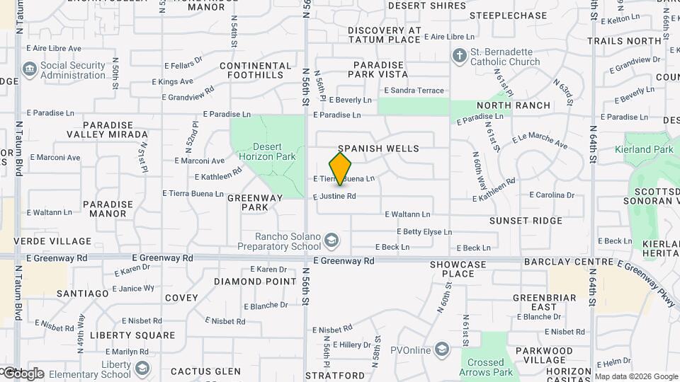 5642 E Justine Rd, Unit SI ID1558670P Map and Location Details