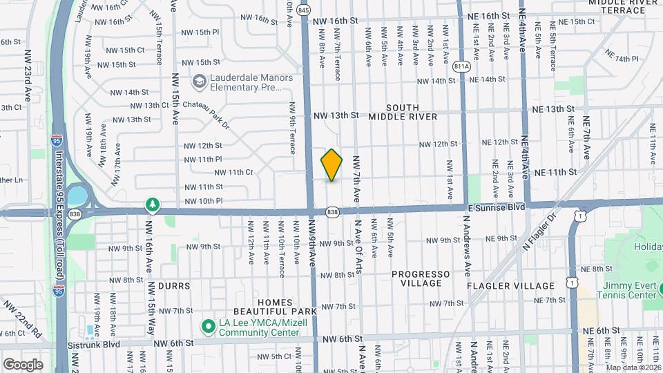 1038 NW 8th Ave Map and Location Details