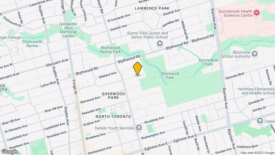 307 Sheldrake Blvd Map and Location Details