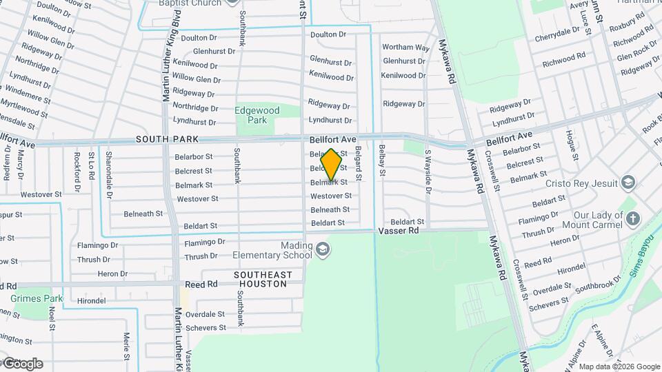 5934 Belmark St Map and Location Details