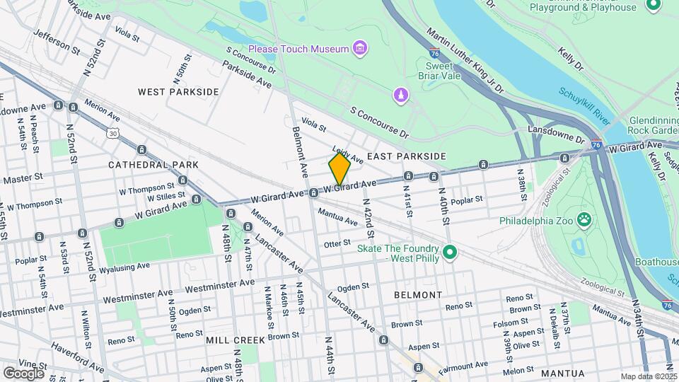 4242 W Girard Ave Map and Location Details