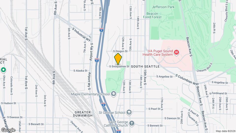 1110 S Snoqualmie St Map and Location Details