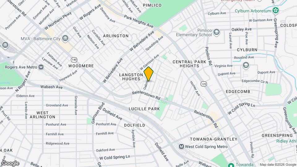 3713 Oakmont Ave Map and Location Details