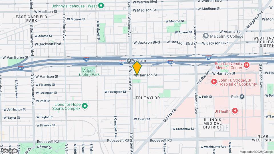 2335 W Harrison St, Unit 1 Map and Location Details