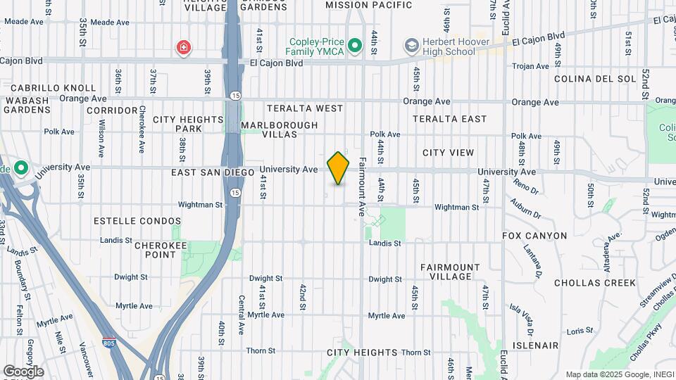 3838 43rd St Map and Location Details