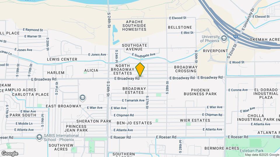 2535 E Broadway Rd Map and Location Details