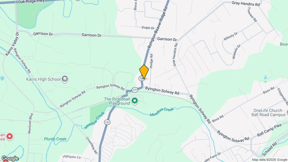 2506 Byington Beaver Ridge Rd Map and Location Details