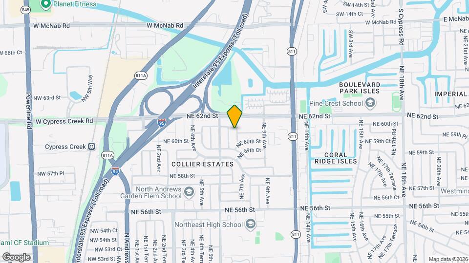 6101 NE 7th Ave Map and Location Details