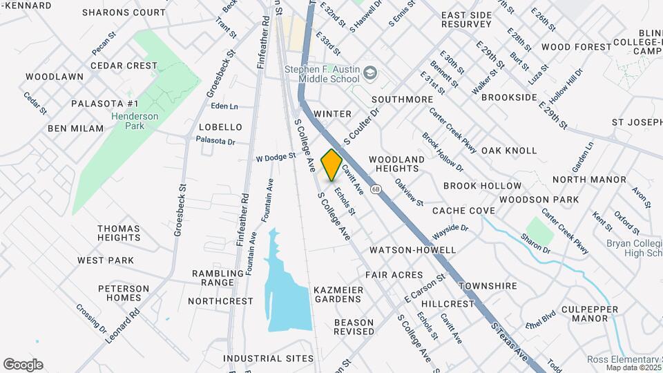1508 Echols St Map and Location Details
