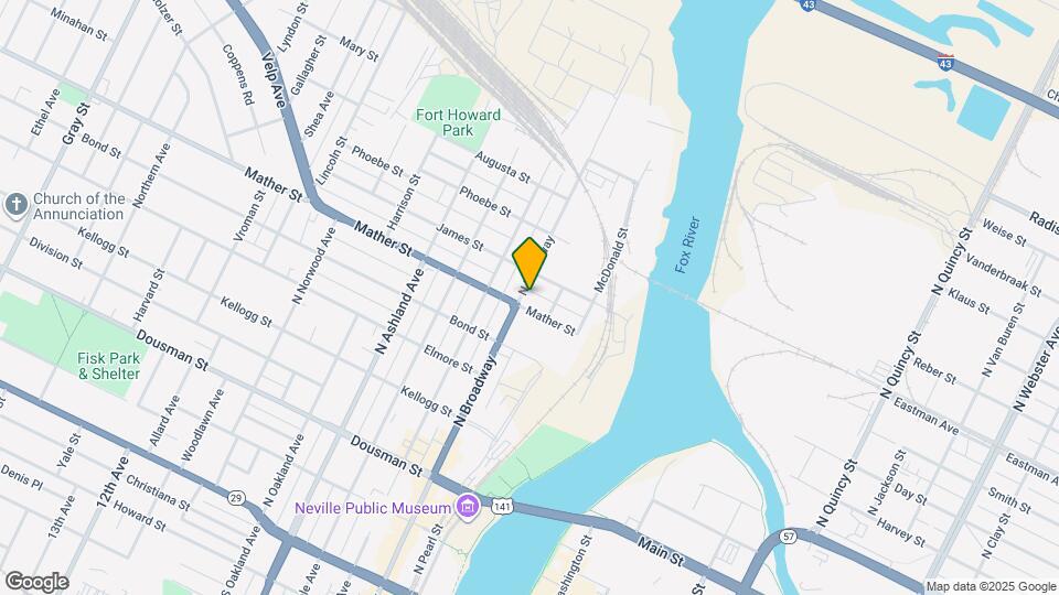 706 N Broadway, Unit Lower Map and Location Details