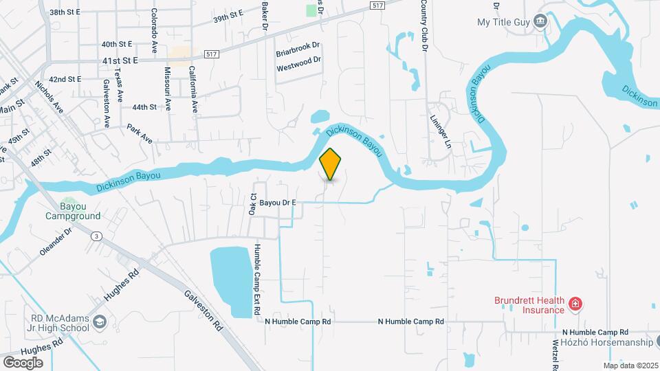 3415 Bayou Dr E Map and Location Details