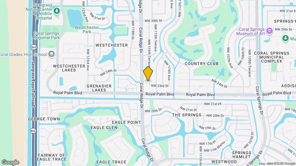 11650 NW 23rd Ct Map and Location Details