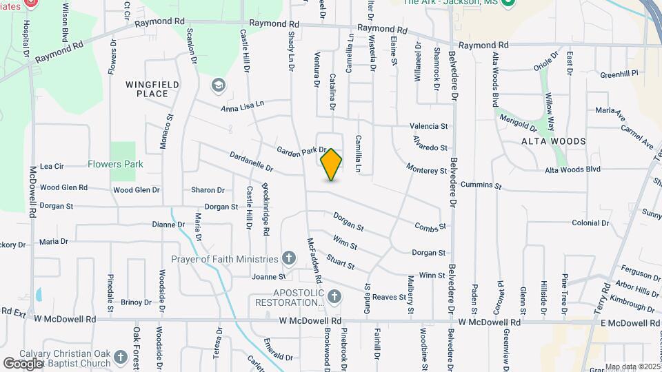 1058 Combs St Map and Location Details