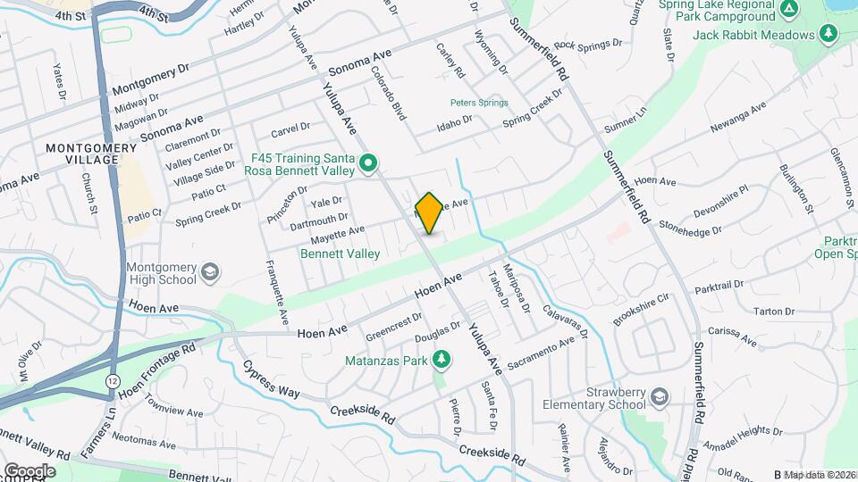 1350 Yulupa Ave Map and Location Details