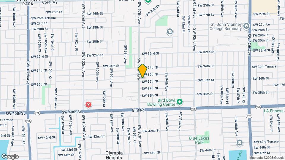 9617 SW 36th St Map and Location Details