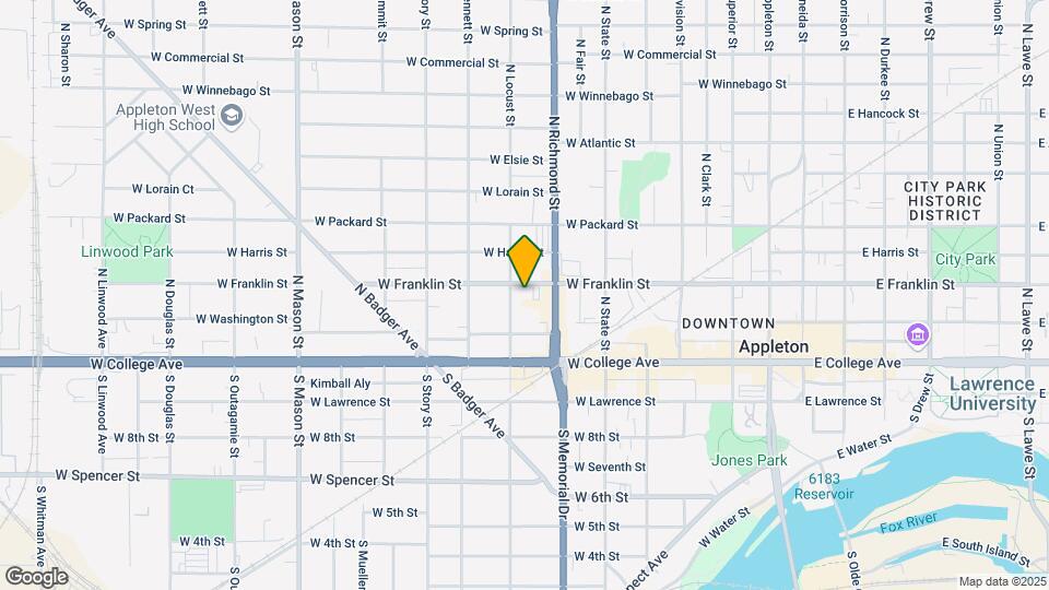 725 W Franklin St, Unit 725 lower Map and Location Details